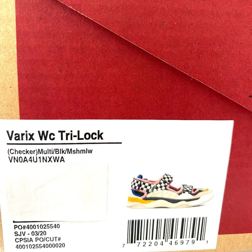 VANS Varix Wc Tri-Lock Checker Multi Suede Canva Women's Sizes 7 VN0A4U1NXWA - Picture 8 of 8